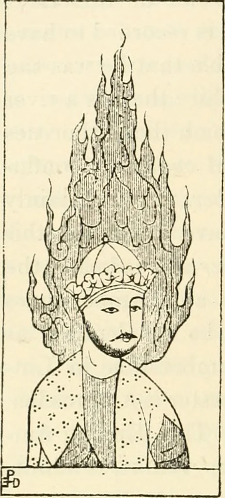 An illustration from Archaic England, an essay in deciphering prehistory from megalithic monuments, earthworks, customs, coins, placenames, and faeric superstitions, 1919, leaf 587