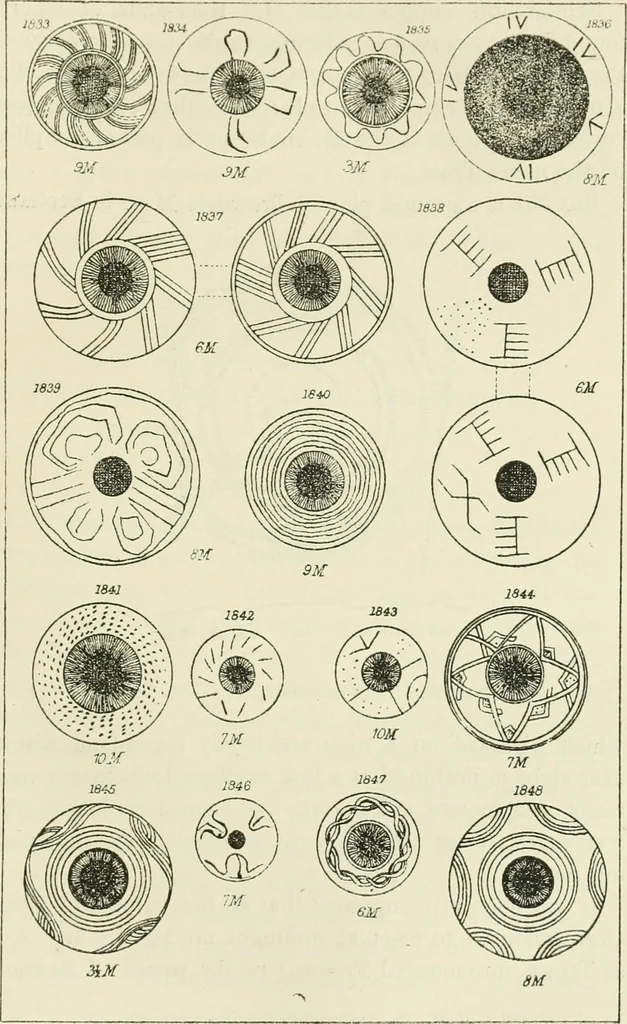 An illustration from Archaic England, an essay in deciphering prehistory from megalithic monuments, earthworks, customs, coins, placenames, and faeric superstitions, 1919, leaf 600