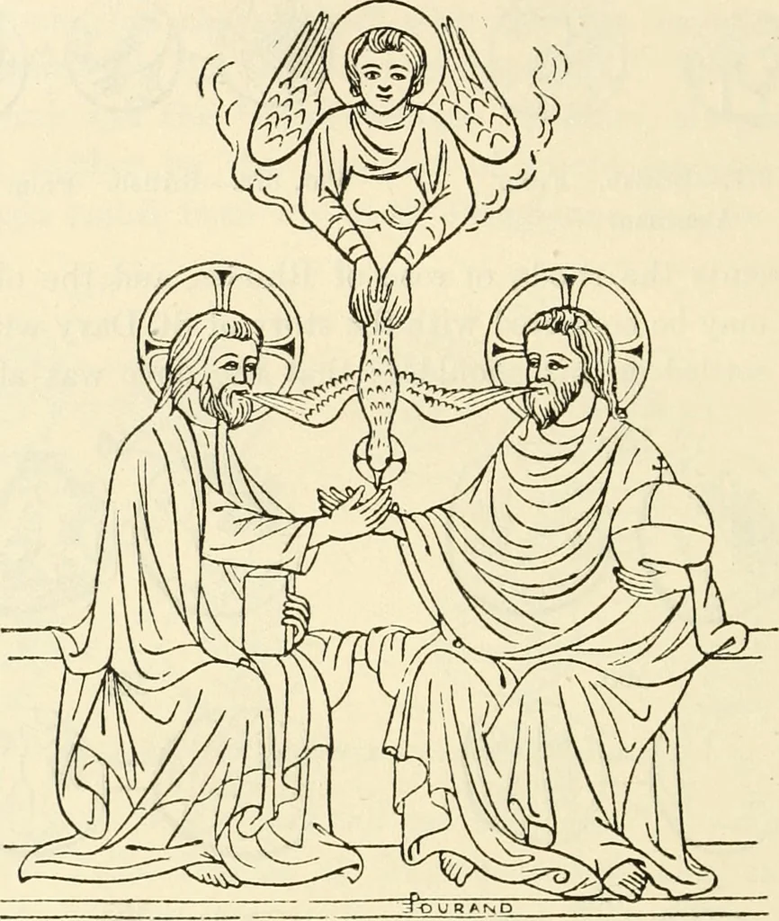 An illustration from Archaic England, an essay in deciphering prehistory from megalithic monuments, earthworks, customs, coins, placenames, and faeric superstitions, 1919, leaf 645