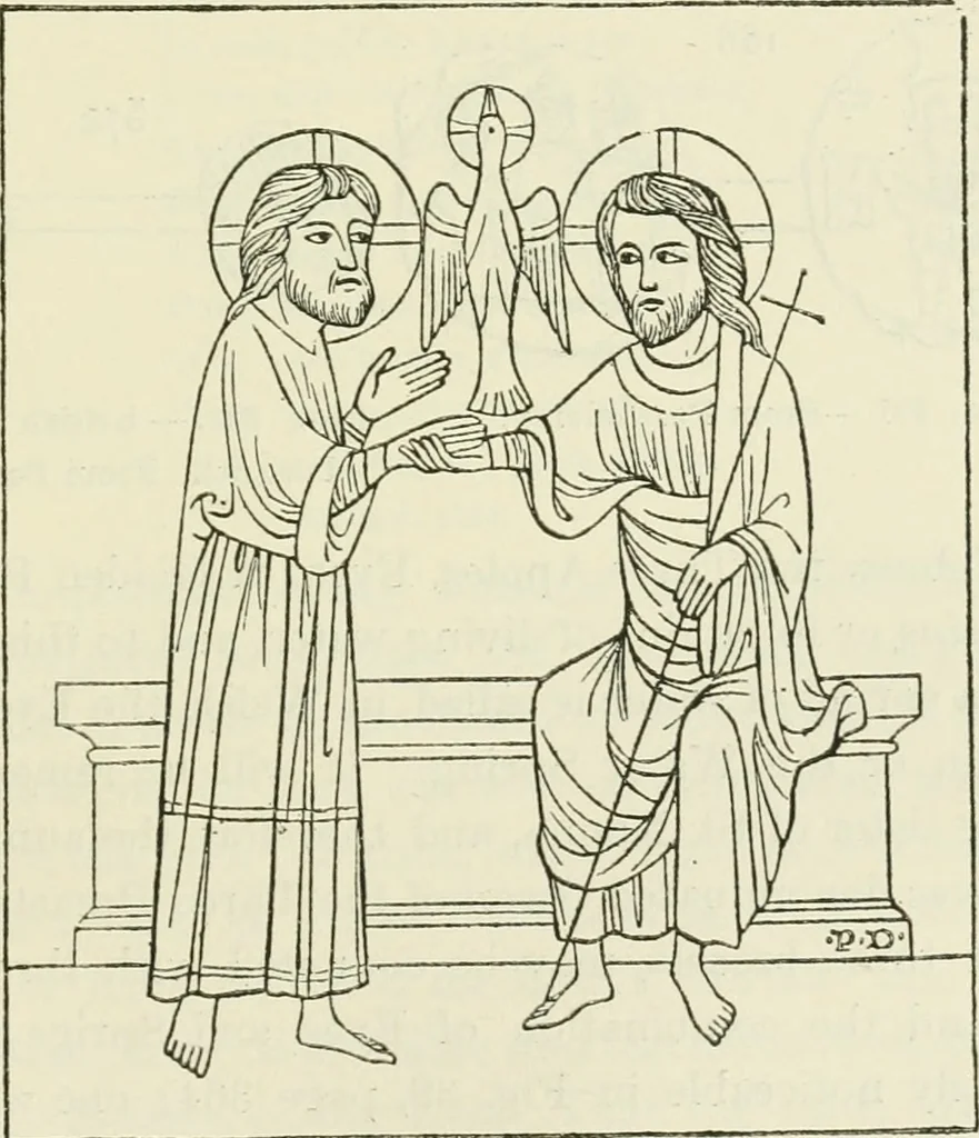 An illustration from Archaic England, an essay in deciphering prehistory from megalithic monuments, earthworks, customs, coins, placenames, and faeric superstitions, 1919, leaf 648