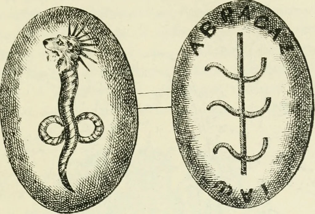 An illustration from Archaic England, an essay in deciphering prehistory from megalithic monuments, earthworks, customs, coins, placenames, and faeric superstitions, 1919, leaf 654