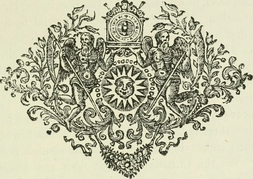 An illustration from Archaic England, an essay in deciphering prehistory from megalithic monuments, earthworks, customs, coins, placenames, and faeric superstitions, 1919, leaf 656
