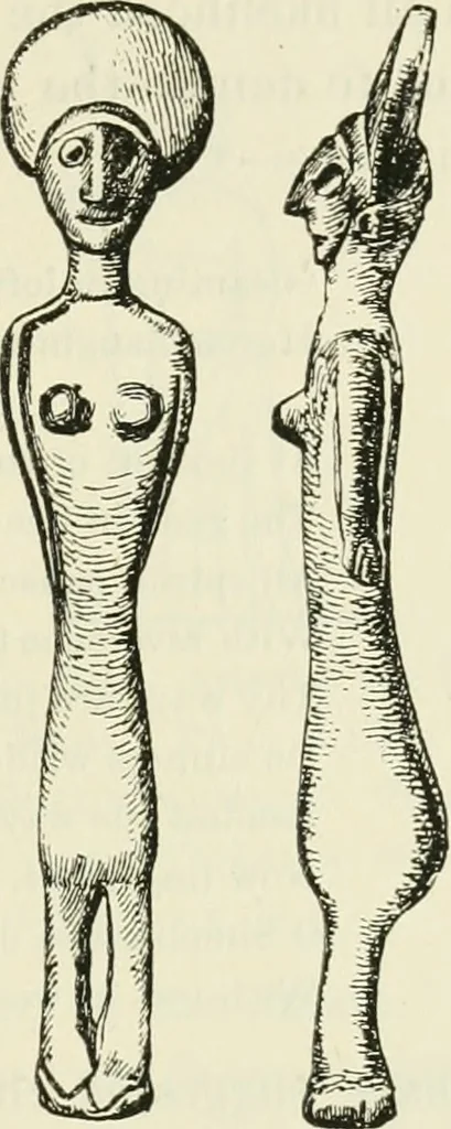 An illustration from Archaic England, an essay in deciphering prehistory from megalithic monuments, earthworks, customs, coins, placenames, and faeric superstitions, 1919, leaf 664