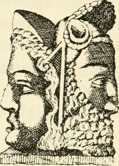 An illustration from Archaic England, an essay in deciphering prehistory from megalithic monuments, earthworks, customs, coins, placenames, and faeric superstitions, 1919, leaf 689