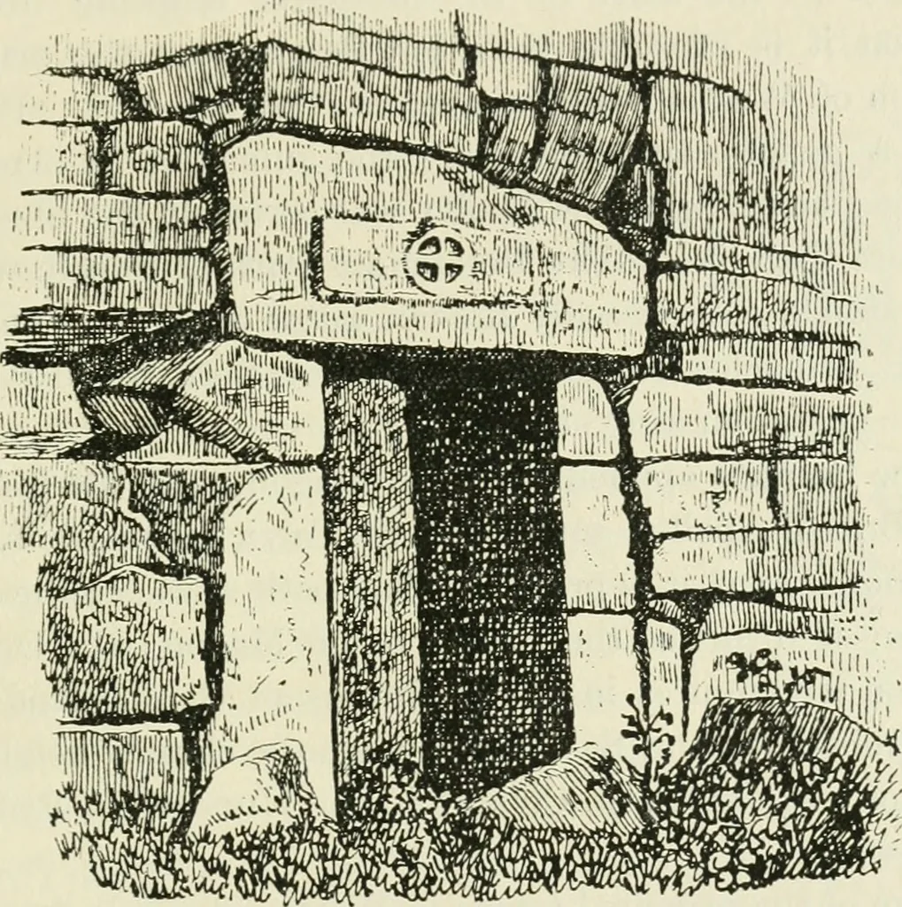An illustration from Archaic England, an essay in deciphering prehistory from megalithic monuments, earthworks, customs, coins, placenames, and faeric superstitions, 1919, leaf 692