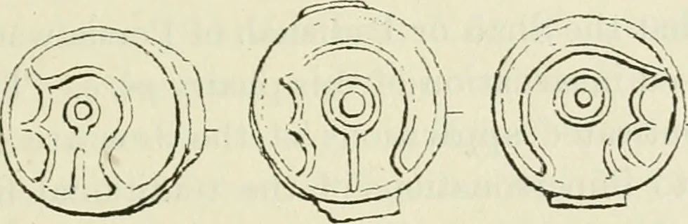 An illustration from Archaic England, an essay in deciphering prehistory from megalithic monuments, earthworks, customs, coins, placenames, and faeric superstitions, 1919, leaf 714