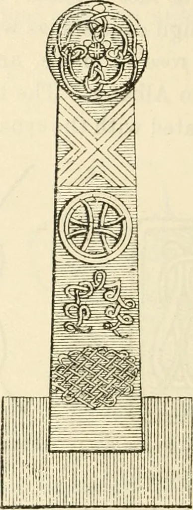 An illustration from Archaic England, an essay in deciphering prehistory from megalithic monuments, earthworks, customs, coins, placenames, and faeric superstitions, 1919, leaf 727