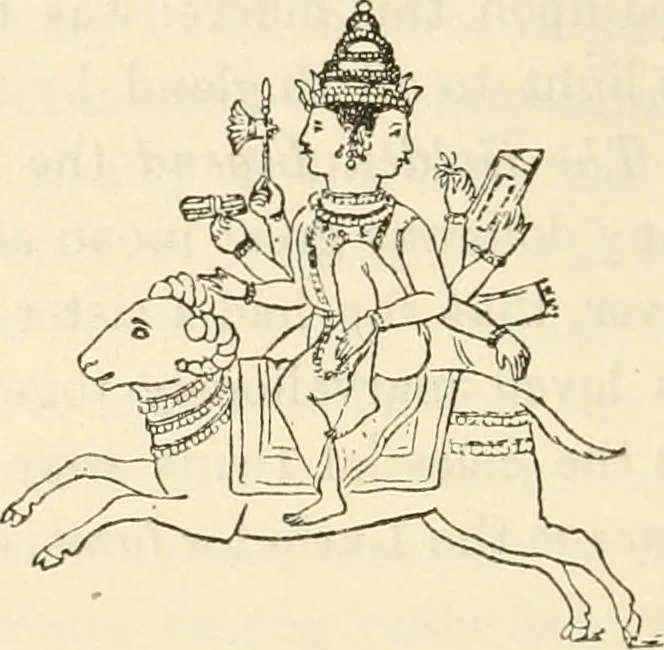 An illustration from Archaic England, an essay in deciphering prehistory from megalithic monuments, earthworks, customs, coins, placenames, and faeric superstitions, 1919, leaf 739