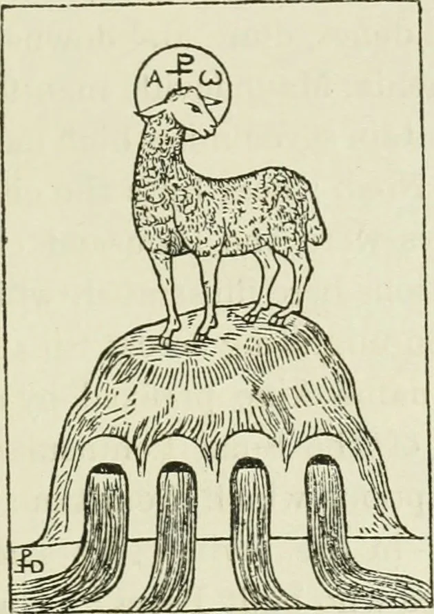 An illustration from Archaic England, an essay in deciphering prehistory from megalithic monuments, earthworks, customs, coins, placenames, and faeric superstitions, 1919, leaf 742