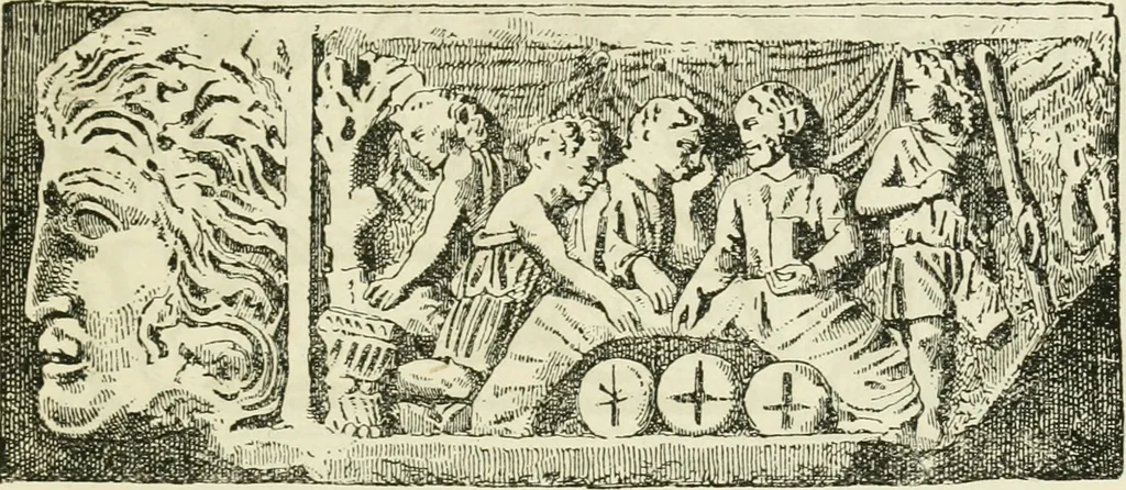 An illustration from Archaic England, an essay in deciphering prehistory from megalithic monuments, earthworks, customs, coins, placenames, and faeric superstitions, 1919, leaf 750