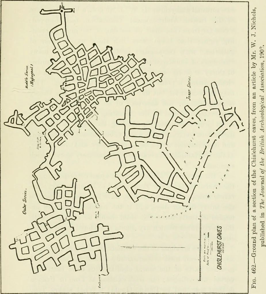 An illustration from Archaic England, an essay in deciphering prehistory from megalithic monuments, earthworks, customs, coins, placenames, and faeric superstitions, 1919, leaf 788