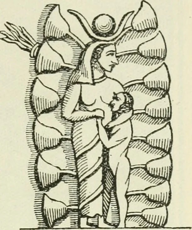 An illustration from Archaic England, an essay in deciphering prehistory from megalithic monuments, earthworks, customs, coins, placenames, and faeric superstitions, 1919, leaf 806