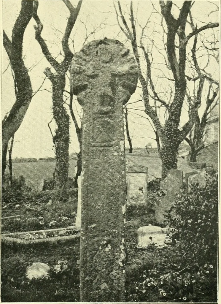 An illustration from Archaic England, an essay in deciphering prehistory from megalithic monuments, earthworks, customs, coins, placenames, and faeric superstitions, 1919, leaf 844