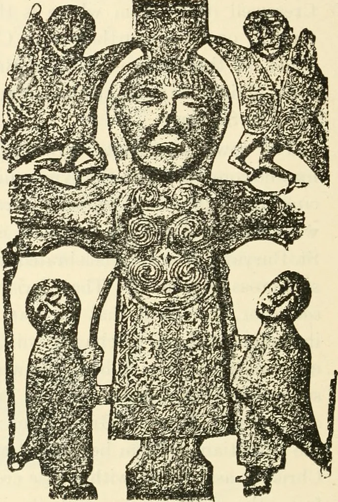 An illustration from Archaic England, an essay in deciphering prehistory from megalithic monuments, earthworks, customs, coins, placenames, and faeric superstitions, 1919, leaf 851
