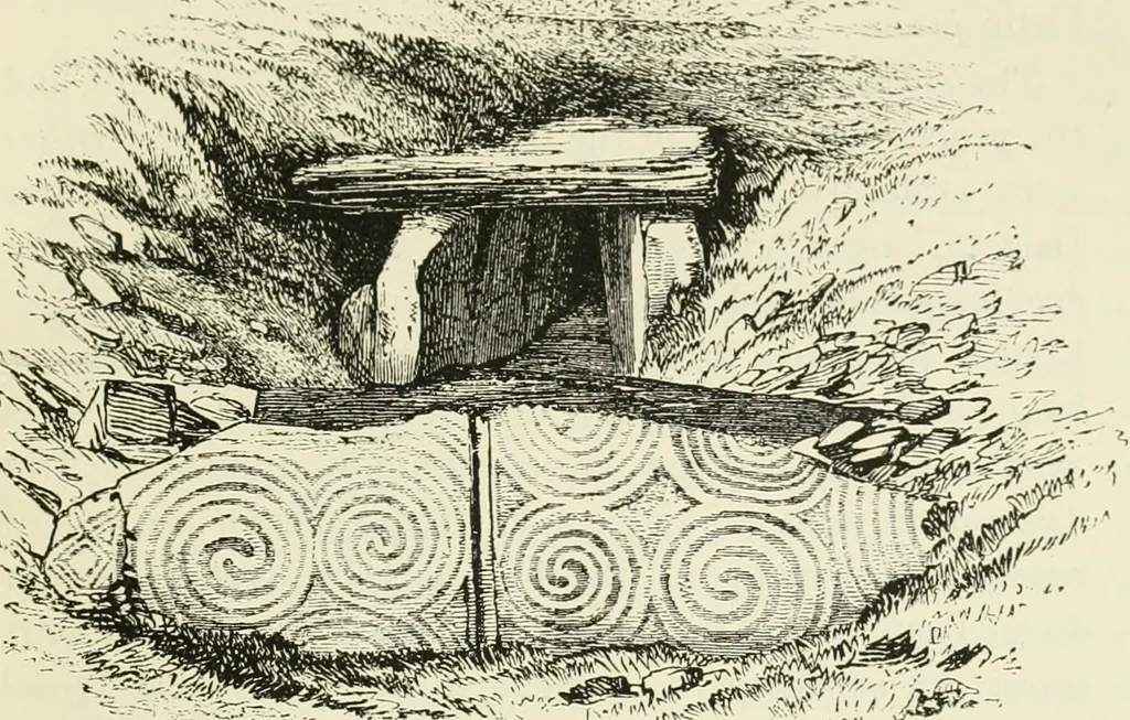 An illustration from Archaic England, an essay in deciphering prehistory from megalithic monuments, earthworks, customs, coins, placenames, and faeric superstitions, 1919, leaf 854