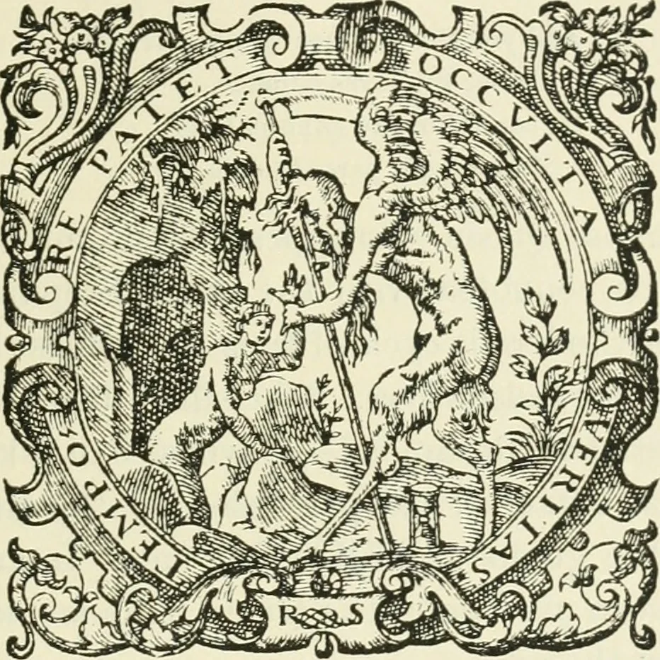 An illustration from Archaic England, an essay in deciphering prehistory from megalithic monuments, earthworks, customs, coins, placenames, and faeric superstitions, 1919, leaf 858