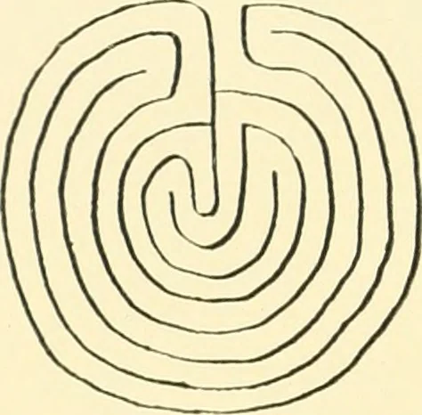 An illustration from Archaic England, an essay in deciphering prehistory from megalithic monuments, earthworks, customs, coins, placenames, and faeric superstitions, 1919, leaf 97