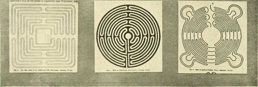 An illustration from Archaic England, an essay in deciphering prehistory from megalithic monuments, earthworks, customs, coins, placenames, and faeric superstitions, 1919, leaf 97