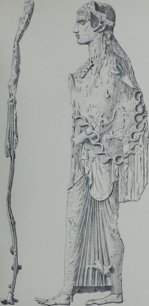 An illustration from Archaiologik ephmeris : ekdidomen hypo ts en Athnais Archaiologiks Hetairias, 1862, leaf 128