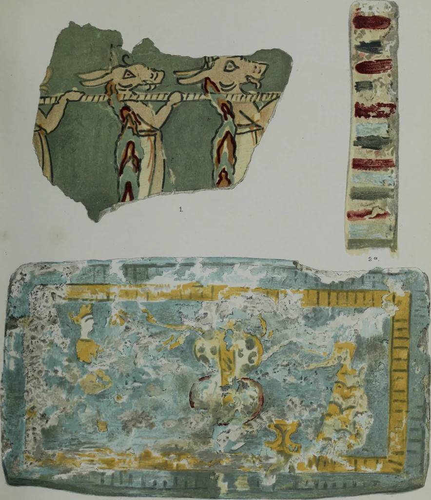 An illustration from Archaiologik ephmeris : ekdidomen hypo ts en Athnais Archaiologiks Hetairias, 1862, leaf 144