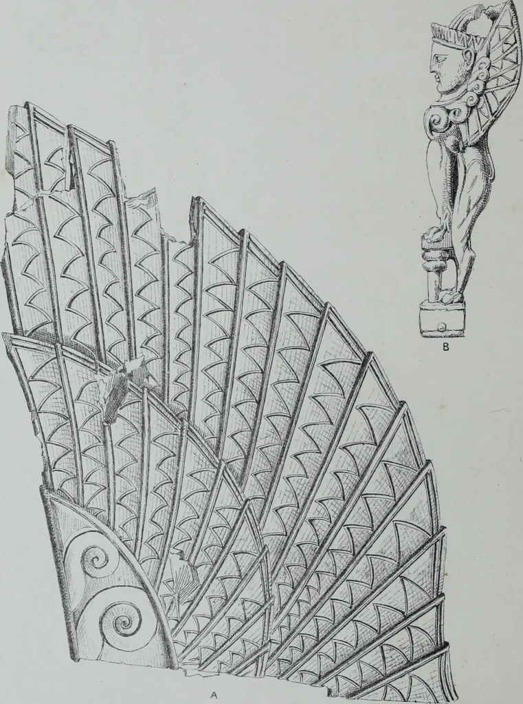 An illustration from Archaiologik ephmeris : ekdidomen hypo ts en Athnais Archaiologiks Hetairias, 1862, leaf 155