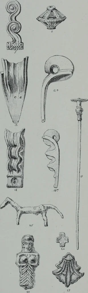 An illustration from Archaiologik ephmeris : ekdidomen hypo ts en Athnais Archaiologiks Hetairias, 1862, leaf 156