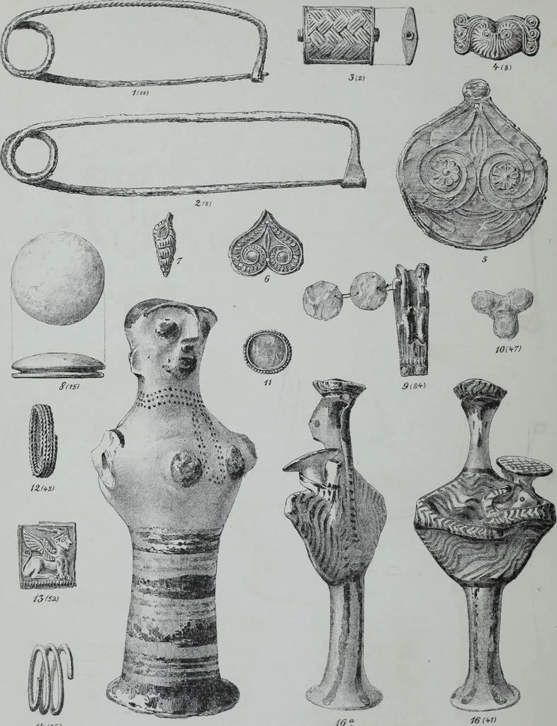An illustration from Archaiologik ephmeris : ekdidomen hypo ts en Athnais Archaiologiks Hetairias, 1862, leaf 287