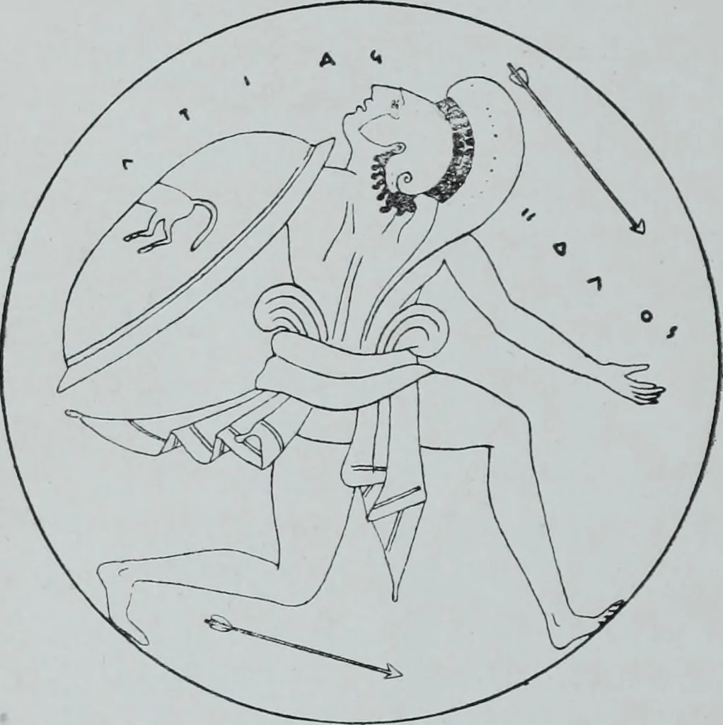 An illustration from Archaiologik ephmeris : ekdidomen hypo ts en Athnais Archaiologiks Hetairias, 1862, leaf 71
