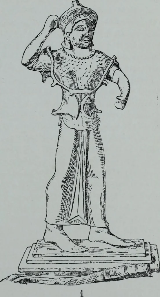 An illustration from Archaiologik ephmeris : ekdidomen hypo ts en Athnais Archaiologiks Hetairias, 1862, leaf 76