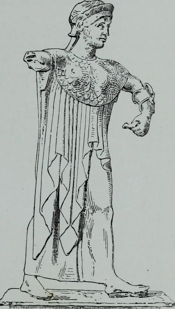An illustration from Archaiologik ephmeris : ekdidomen hypo ts en Athnais Archaiologiks Hetairias, 1862, leaf 78