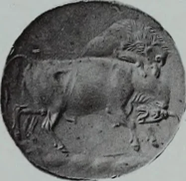 An illustration from Archaiologik ephmeris : ekdidomen hypo ts en Athnais Archaiologiks Hetairias, 1862, leaf 136