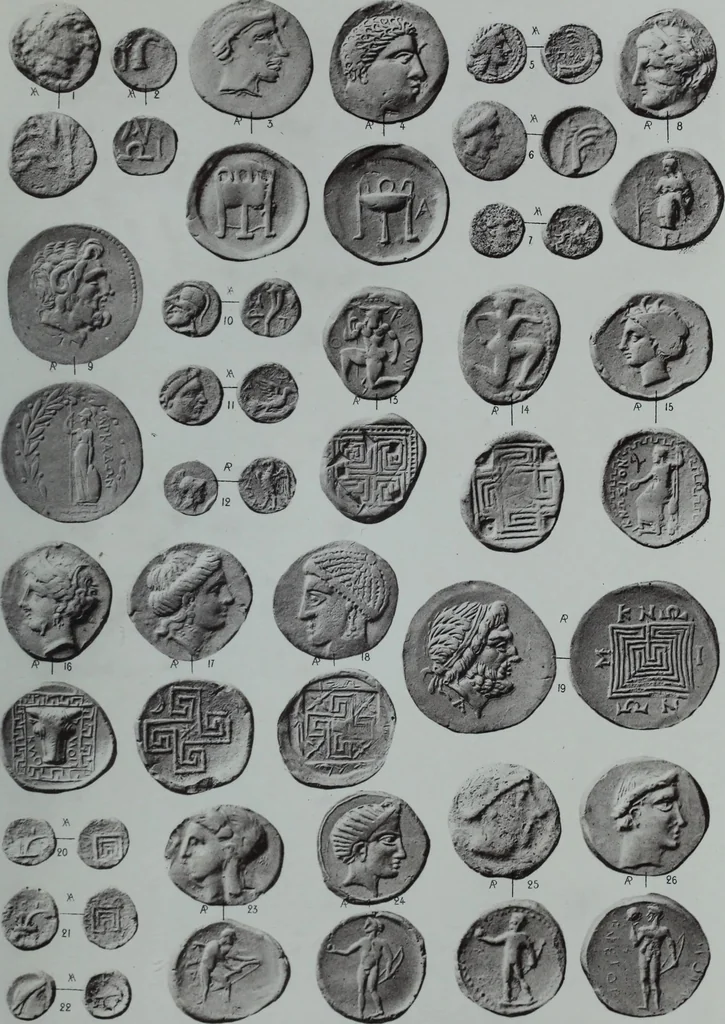 An illustration from Archaiologik ephmeris : ekdidomen hypo ts en Athnais Archaiologiks Hetairias, 1862, leaf 138