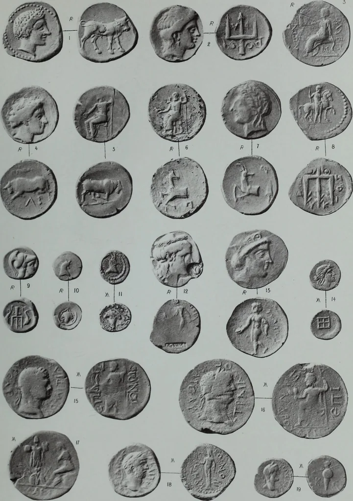 An illustration from Archaiologik ephmeris : ekdidomen hypo ts en Athnais Archaiologiks Hetairias, 1862, leaf 142