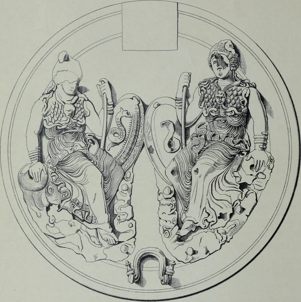 An illustration from Archaiologik ephmeris : ekdidomen hypo ts en Athnais Archaiologiks Hetairias, 1862, leaf 153