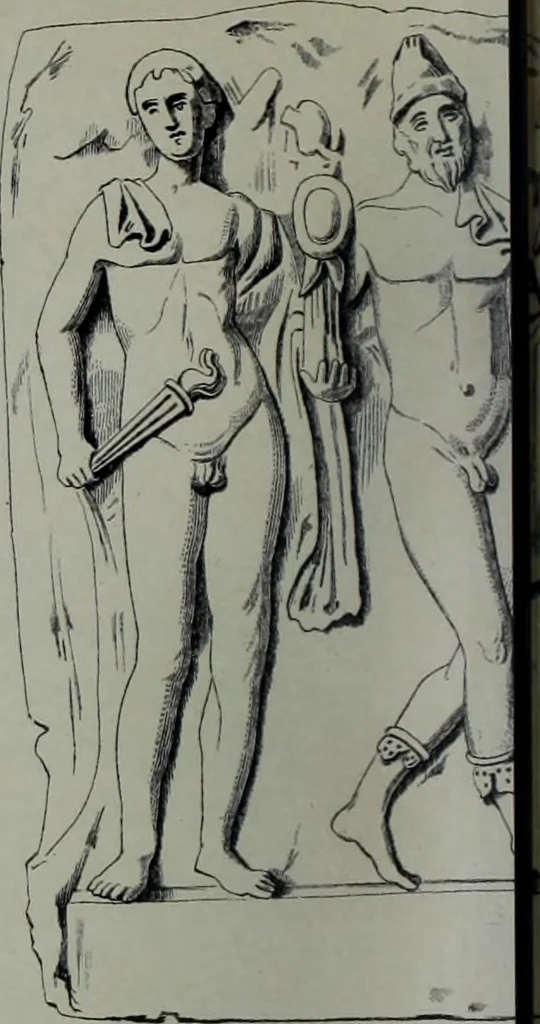 An illustration from Archaiologik ephmeris : ekdidomen hypo ts en Athnais Archaiologiks Hetairias, 1862, leaf 153