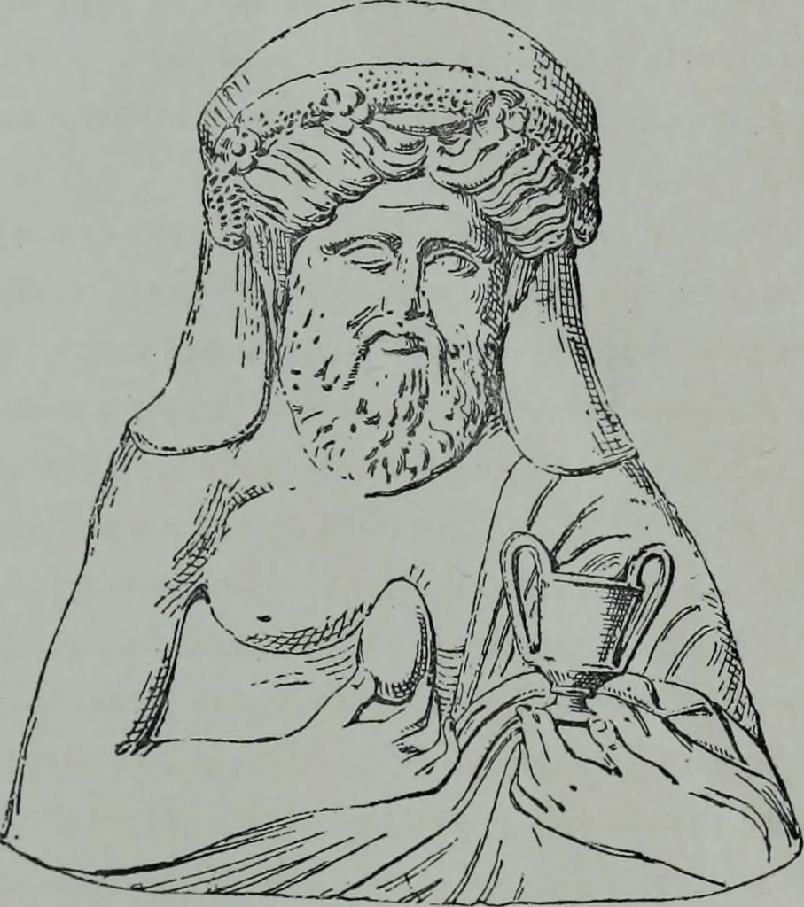 An illustration from Archaiologik ephmeris : ekdidomen hypo ts en Athnais Archaiologiks Hetairias, 1862, leaf 220