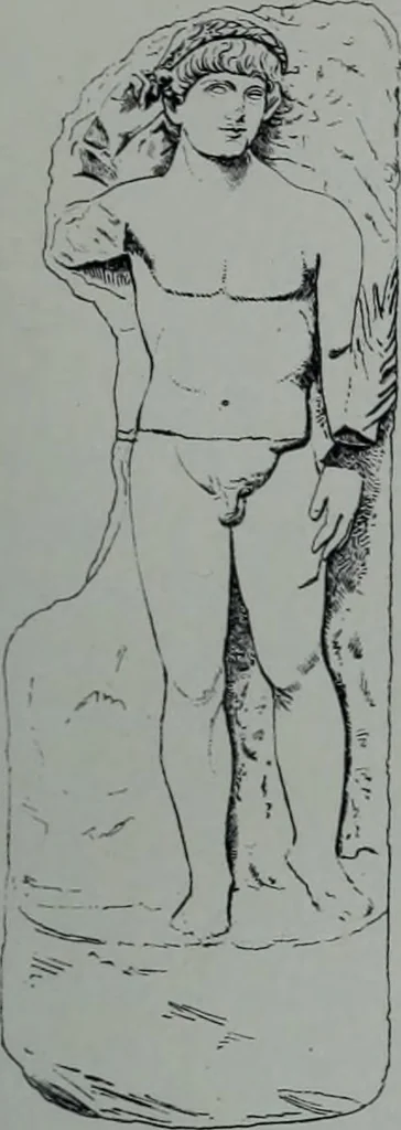 An illustration from Archaiologik ephmeris : ekdidomen hypo ts en Athnais Archaiologiks Hetairias, 1862, leaf 256