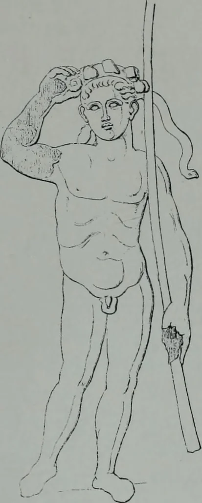 An illustration from Archaiologik ephmeris : ekdidomen hypo ts en Athnais Archaiologiks Hetairias, 1862, leaf 256