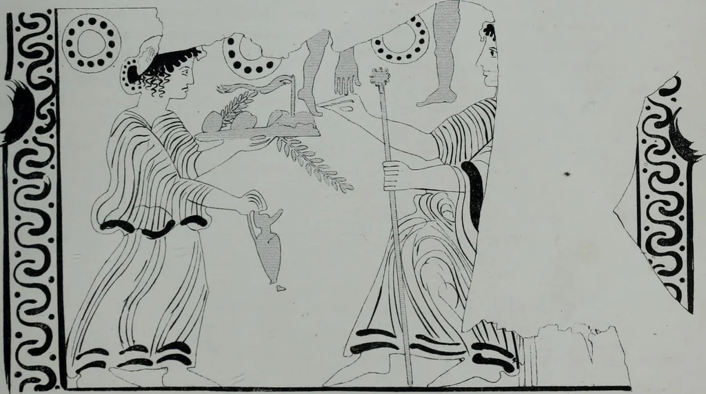 An illustration from Archaiologik ephmeris : ekdidomen hypo ts en Athnais Archaiologiks Hetairias, 1862, leaf 280