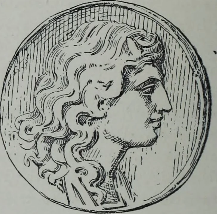 An illustration from Archaiologik ephmeris : ekdidomen hypo ts en Athnais Archaiologiks Hetairias, 1862, leaf 45