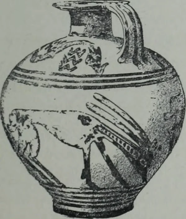 An illustration from Archaiologik ephmeris : ekdidomen hypo ts en Athnais Archaiologiks Hetairias, 1862, leaf 98