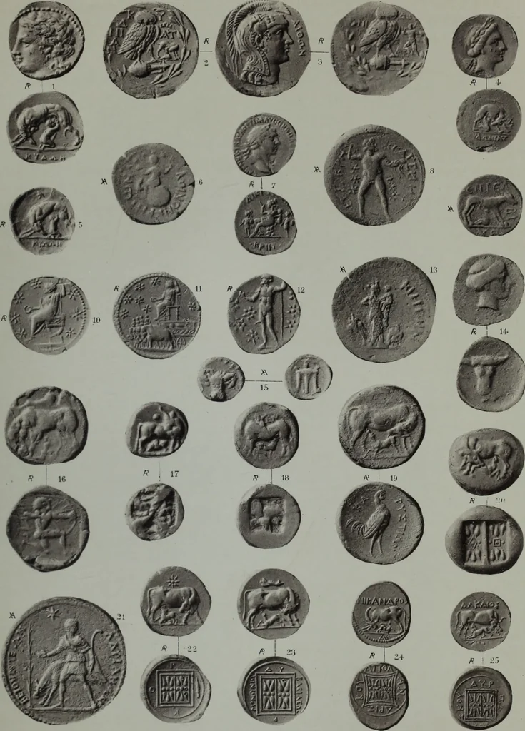 An illustration from Archaiologik ephmeris : ekdidomen hypo ts en Athnais Archaiologiks Hetairias, 1862, leaf 124