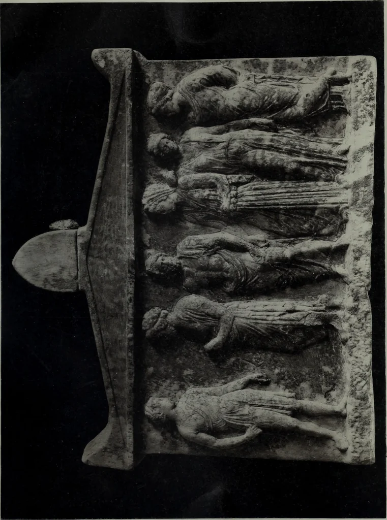 An illustration from Archaiologik ephmeris : ekdidomen hypo ts en Athnais Archaiologiks Hetairias, 1862, leaf 142