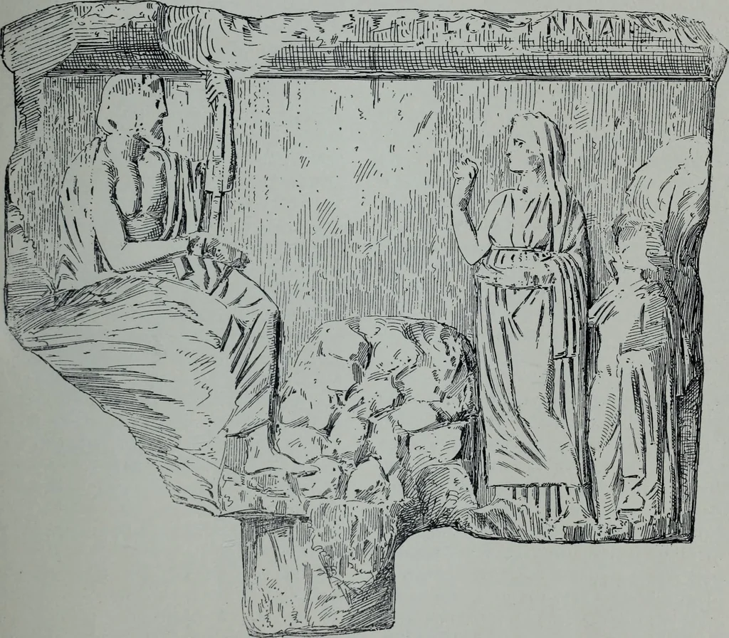 An illustration from Archaiologik ephmeris : ekdidomen hypo ts en Athnais Archaiologiks Hetairias, 1862, leaf 228