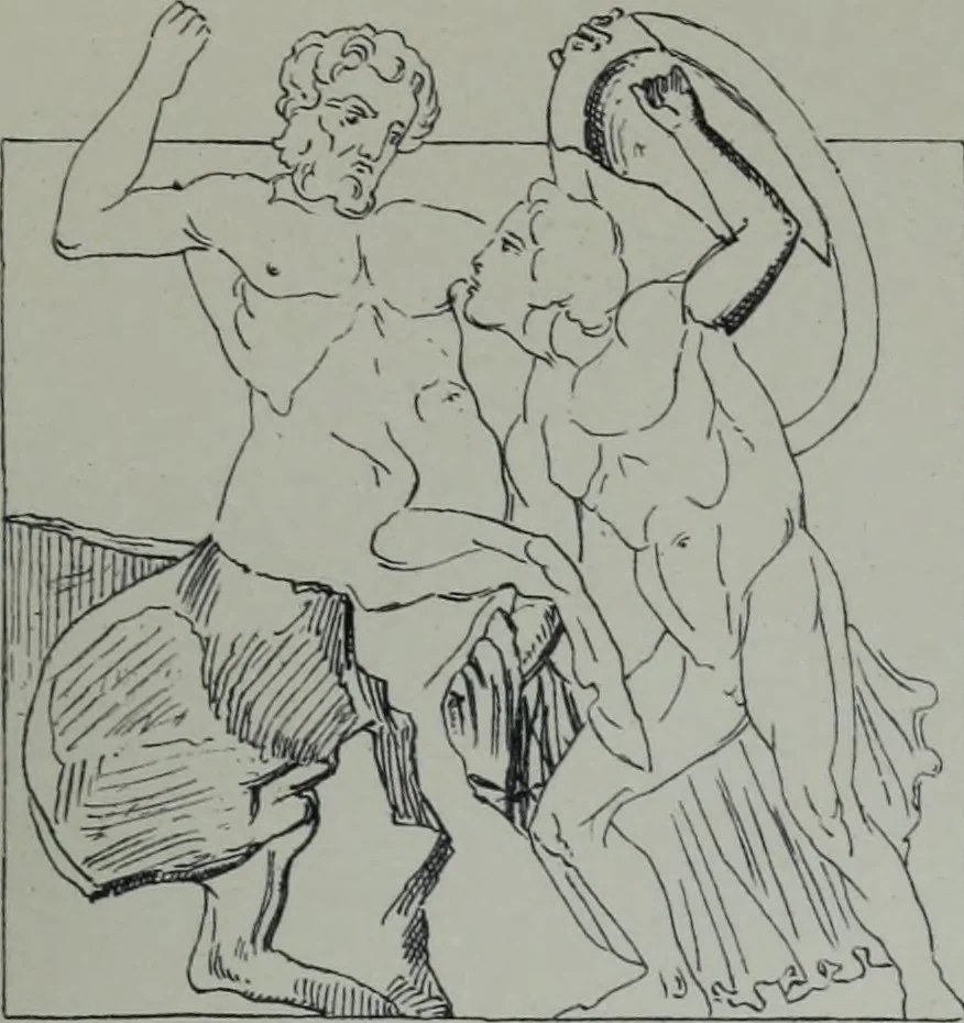 An illustration from Archaiologik ephmeris : ekdidomen hypo ts en Athnais Archaiologiks Hetairias, 1862, leaf 304