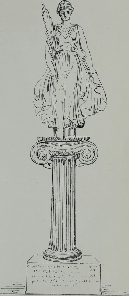 An illustration from Archaiologik ephmeris : ekdidomen hypo ts en Athnais Archaiologiks Hetairias, 1862, leaf 34