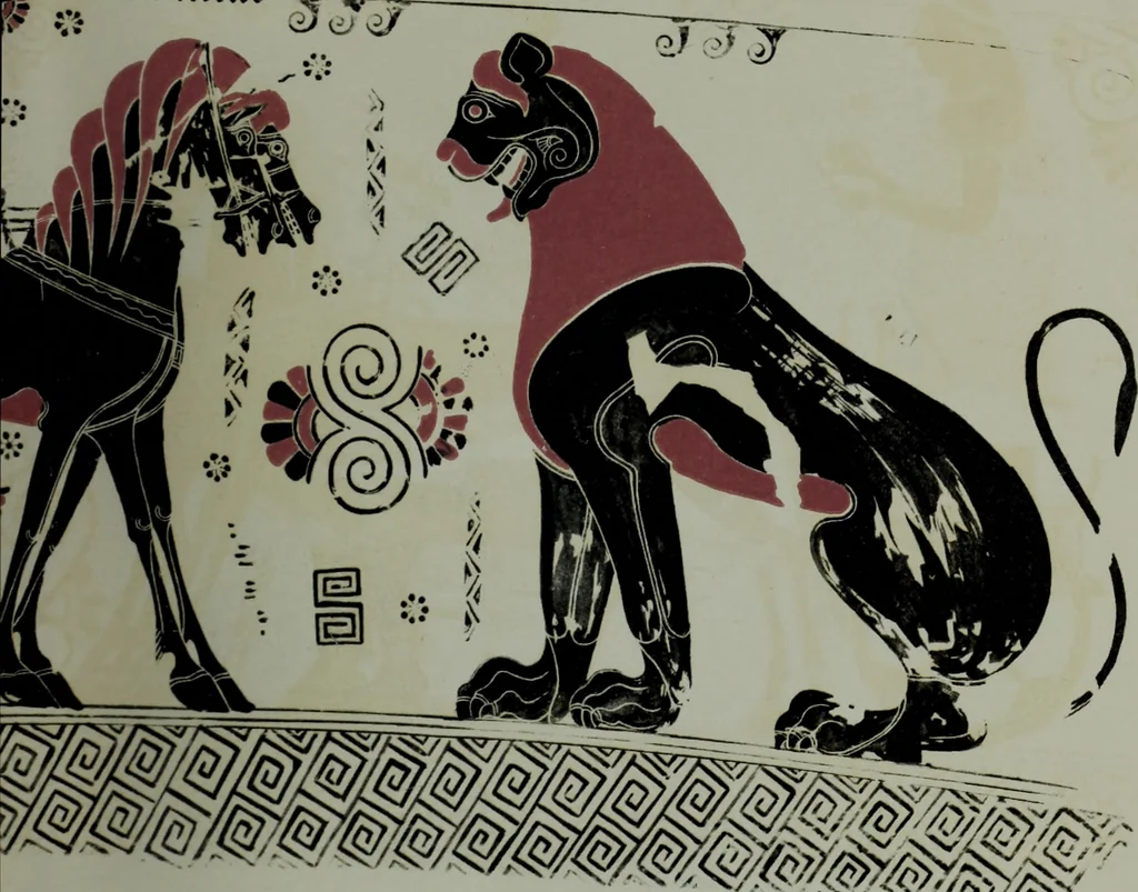 An illustration from Archaiologik ephmeris : ekdidomen hypo ts en Athnais Archaiologiks Hetairias, 1862, leaf 124