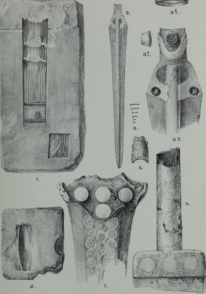 An illustration from Archaiologik ephmeris : ekdidomen hypo ts en Athnais Archaiologiks Hetairias, 1862, leaf 126