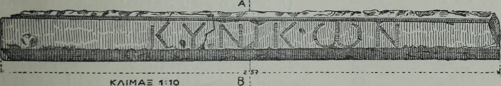 An illustration from Archaiologik ephmeris : ekdidomen hypo ts en Athnais Archaiologiks Hetairias, 1862, leaf 148