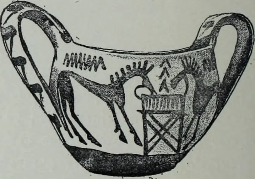 An illustration from Archaiologik ephmeris : ekdidomen hypo ts en Athnais Archaiologiks Hetairias, 1862, leaf 189